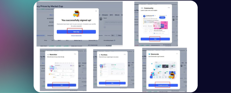 ثبت نام در کوین مارکت کپ